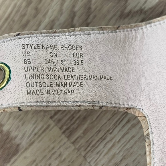 Kate Spade New York Rhodes Cork Double Buckle Slide Sandals Women's Size‎ 8 - Picture 8 of 10